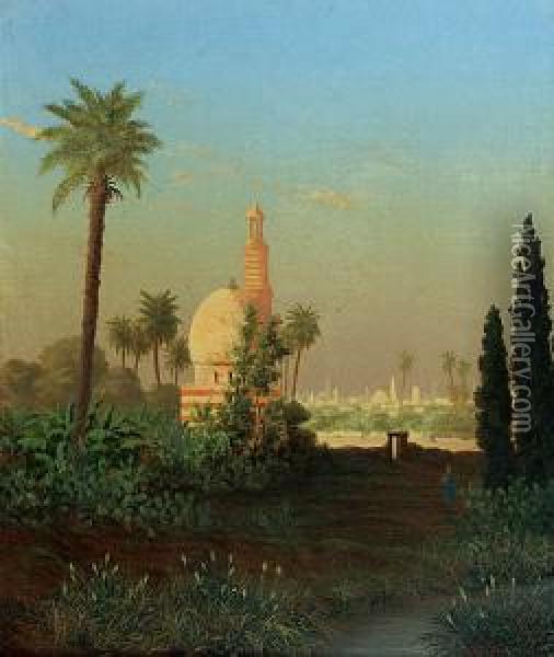 Widok Na Miasto Orientalne Oil Painting - Wilhelmine Von Stein