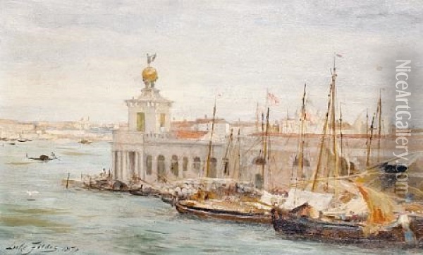 A View Of Venice Oil Painting - Sir Samuel Luke Fildes