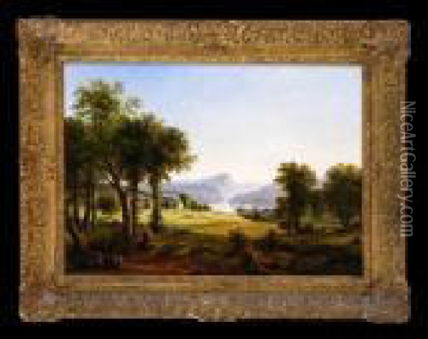 Farm In The Mountains Oil Painting - George Inness