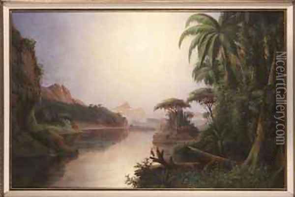 Tropical Landscape Oil Painting - Norton Bush