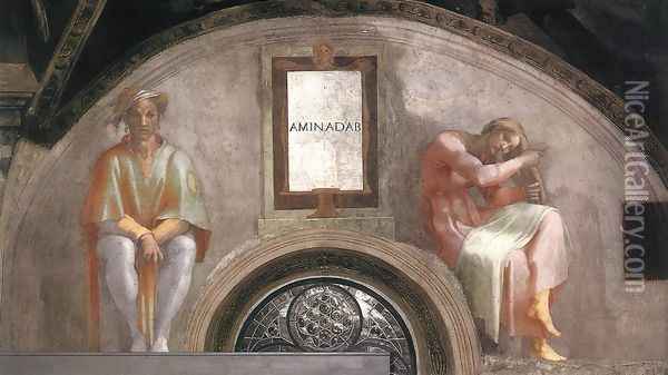Amminadab 1511-12 Oil Painting - Michelangelo Buonarroti