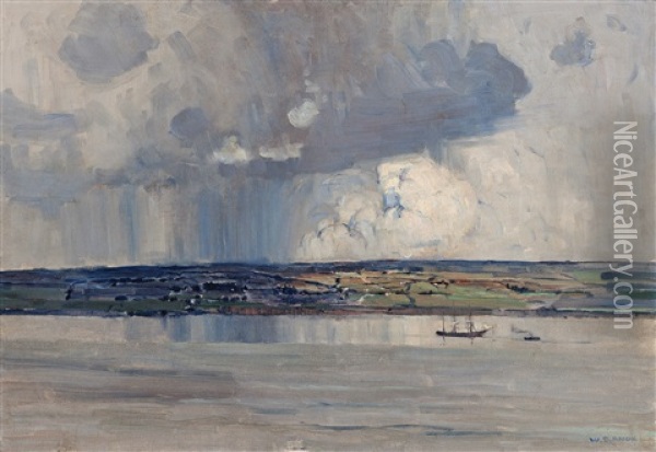 Port Arlington Oil Painting - William Dunn Knox