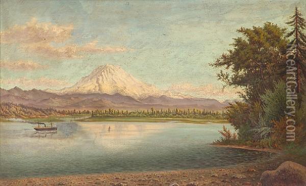 Mt. Tacoma, September Effect Oil Painting - Grafton Tyler Brown
