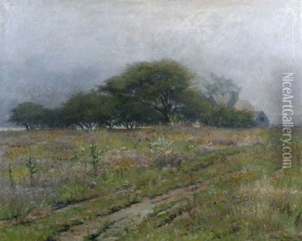 An October Morning, Duxbury, Massachusetts Oil Painting - J. Ambrose Pritchard