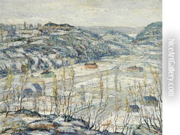 Upper New York City Oil Painting - Ernest Lawson