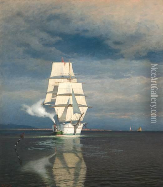 Smult Farvann Oil Painting - Carl Wilhelm Barth