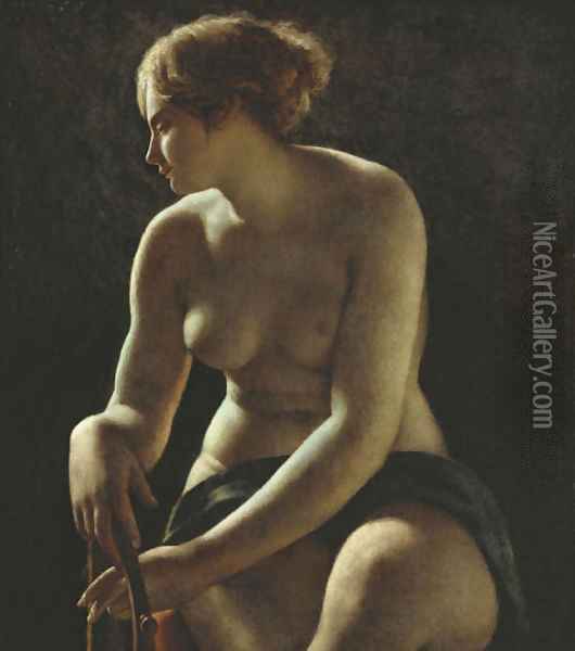 Sappho Oil Painting - Baron Pierre-Narcisse Guerin
