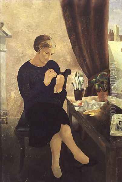 The Manicure, 1933 Oil Painting - Christopher Wood