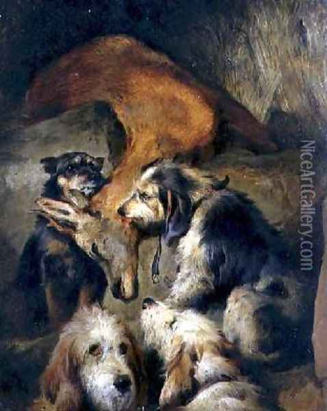 Death of a Stag Oil Painting - Landseer, Sir Edwin