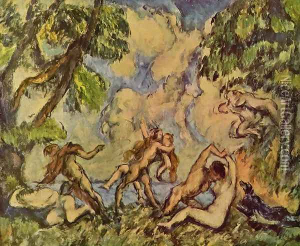 Bacchanal Oil Painting - Paul Cezanne