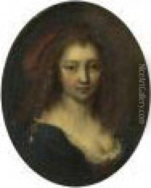 Portrait Einer Dame. Oil Painting - Frans van Mieris