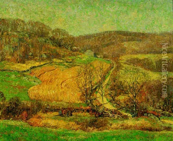 Springtime Plowing Oil Painting - Wilson Henry Irvine