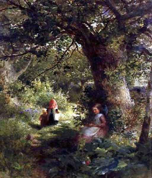 Springtime in the Woods Oil Painting - Charles James Lewis