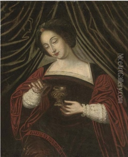 The Magdalen Oil Painting - Ambrosius Benson
