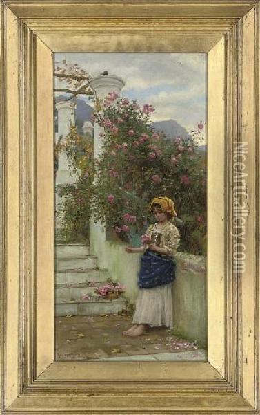 Roses Oil Painting - Horace Fisher