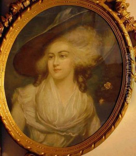 Portrait Of The Duchess Of Devonshire Oil Painting - Thomas Gainsborough