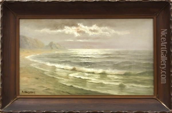 Passing Storm California Coast Oil Painting - Nels Hagerup