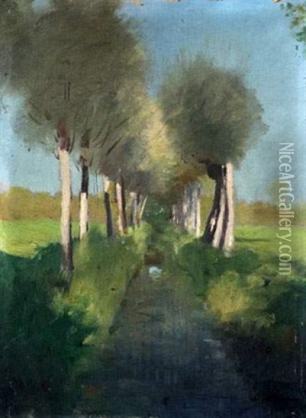 Le Ruisseau Oil Painting - Odilon Redon