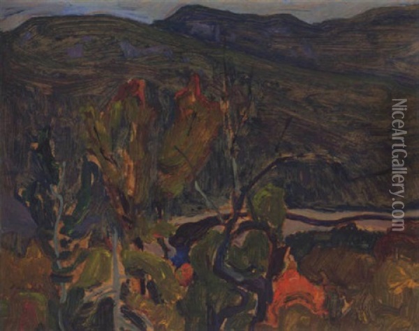 Agawa River Oil Painting - James Edward Hervey MacDonald