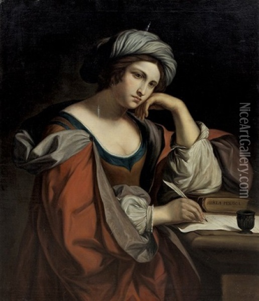 Sibilla Persica Oil Painting -  Guercino