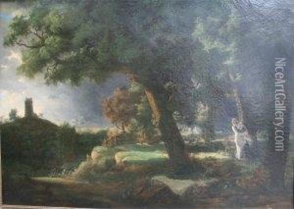 Paysage D'orageanime Oil Painting - Pierre-Henri de Valenciennes