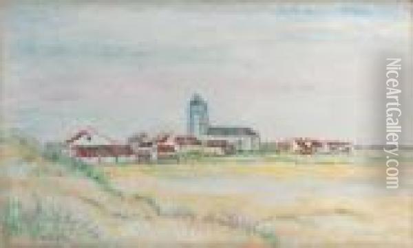 A View Of Mariakerke Oil Painting - James Ensor