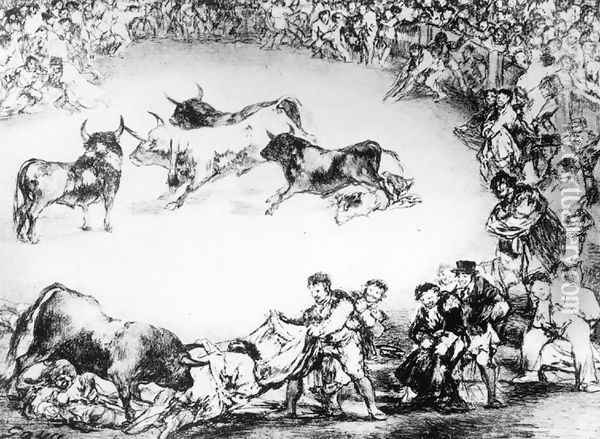 Spanish Entertainment Oil Painting - Francisco De Goya y Lucientes