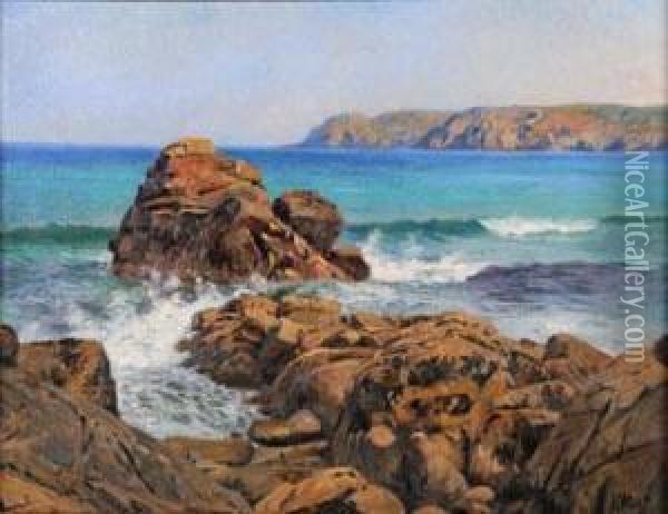 La Baie Des Trepasses Oil Painting - Henri Prosper Wirth