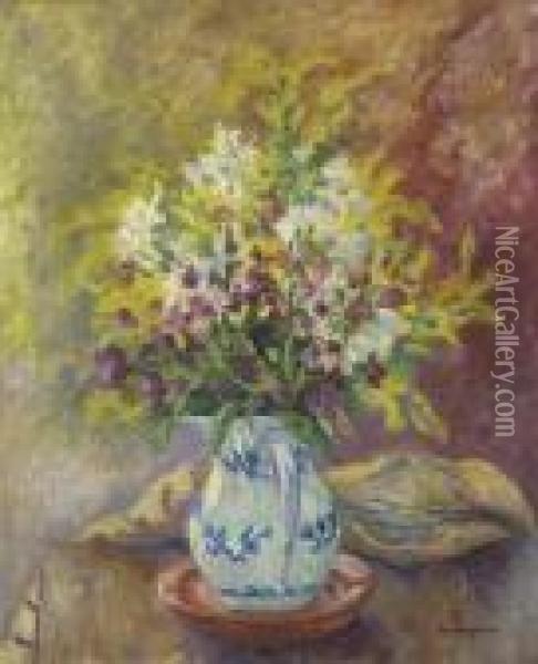 Mimosas Oil Painting - Henri Charles Manguin