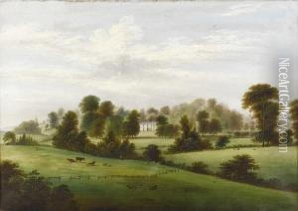 Untitled, Plantation Oil Painting - Henry Cheever(s) Pratt