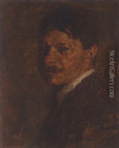 Self-portrait Oil Painting - Joseph Raphael