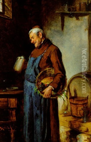 Franziskanerliebe Oil Painting - Hermann Kern