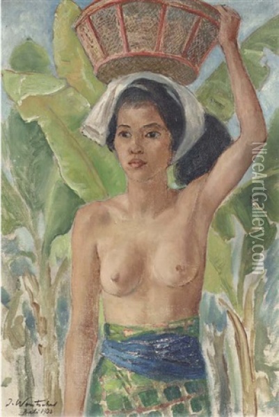 Balinese Girl Oil Painting - Julius Wentscher