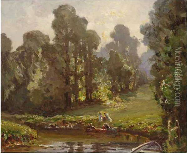 Arundel Park Oil Painting - Henry Charles Clifford