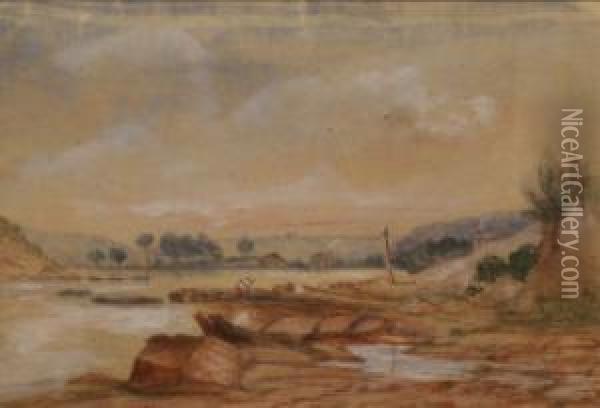 Double Bay, Sydney 1870 Oil Painting - Conrad Martens