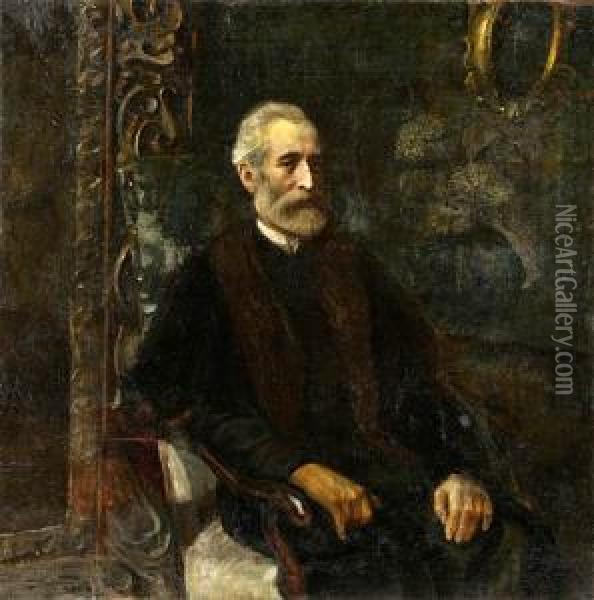 Portret Wladyslawa Ksiecia Czartoryskiego Oil Painting - Pracownia Teodora Axentowicza