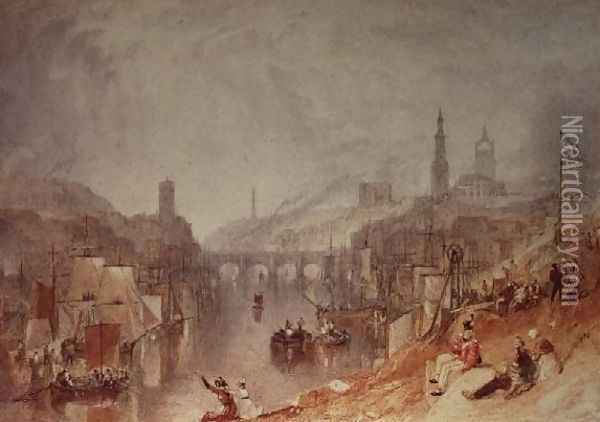 Newcastle Oil Painting - Joseph Mallord William Turner