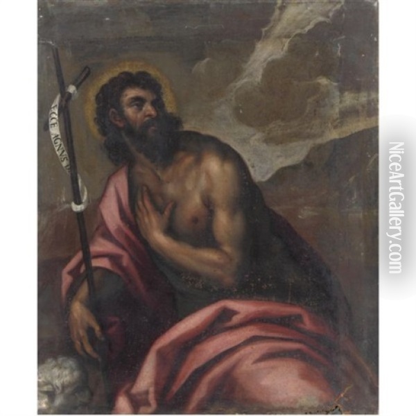 San Giovanni Battista Oil Painting - Jacopo Palma il Giovane