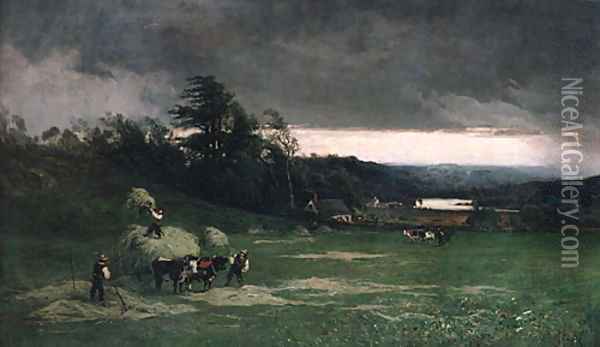 Approaching Storm 1880 Oil Painting - William Keith