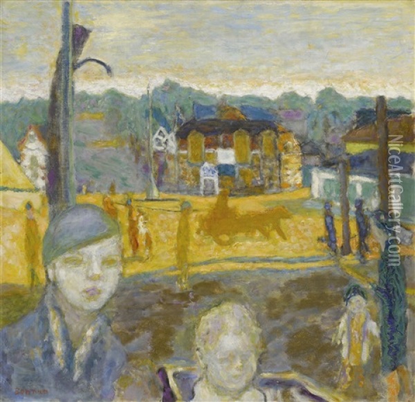 La Promenade Des Enfants (arcachon) Oil Painting - Pierre Bonnard