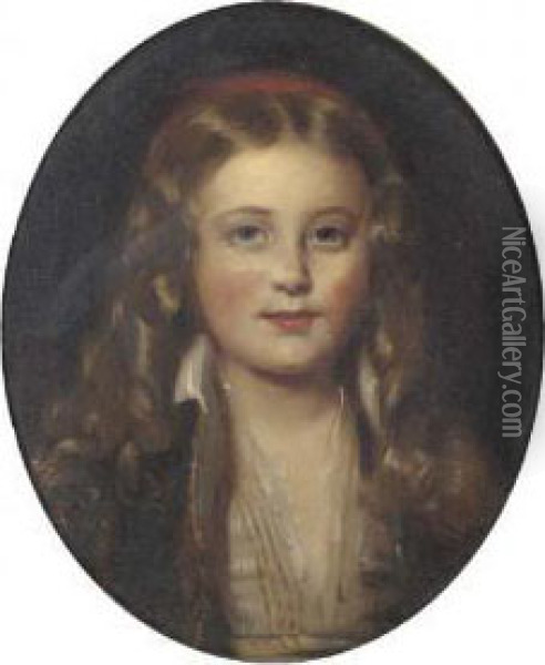 Portrait Of Kalitza Janet Erskine Christian Hay Oil Painting - Sir John Watson Gordon