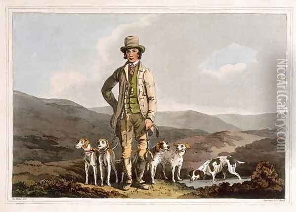 The Dog Breaker, engraved by Robert Havell the Elder, published 1814 by Robinson and Son, Leeds Oil Painting - George Walker