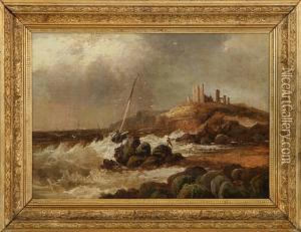 Coastal Scenery. Signed W. Hale Oil Painting - William Matthew Hale