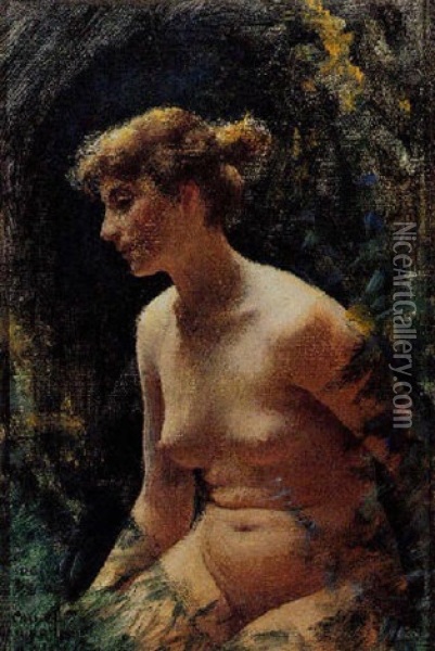 Nude Oil Painting - Charles Courtney Curran
