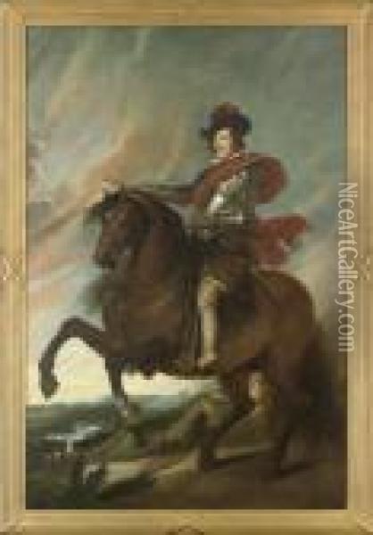 Portrait Of Philip Iv Of Spain On Horseback Oil Painting - Peter Paul Rubens
