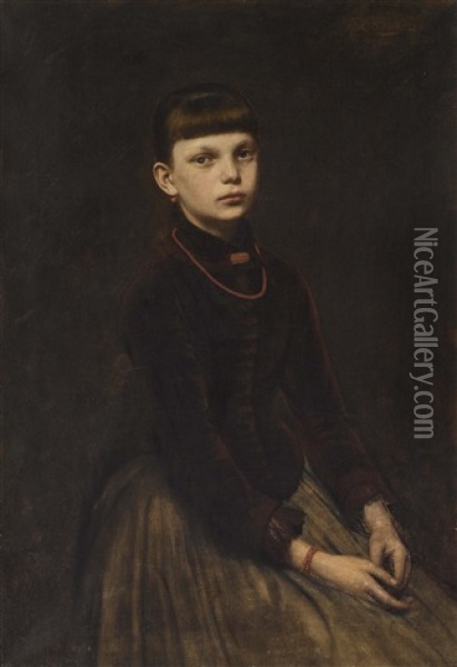 Bildnis Eines Jungen Madchens Oil Painting - Felix Ehrlich