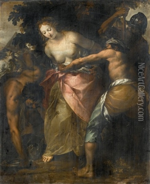 Martirio Di Una Santa Oil Painting - Giovanni Stefano Danedi