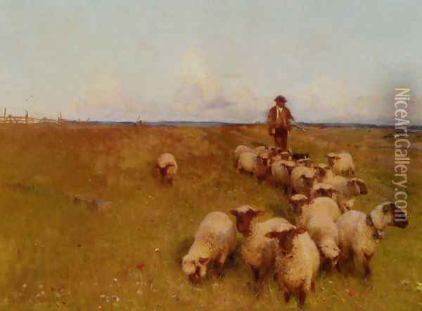 Across The Downs Oil Painting - Walter Frederick Osborne