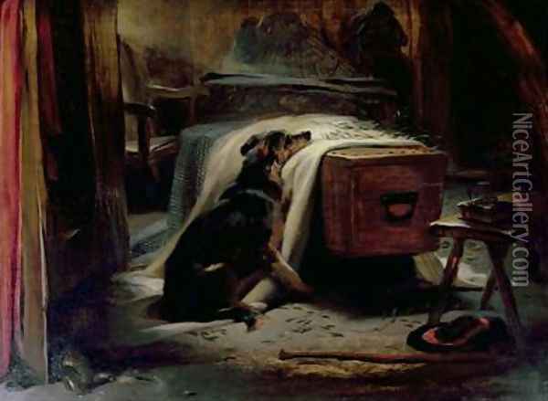 The Old Shepherds Chief Mourner Oil Painting - Sir Edwin Henry Landseer