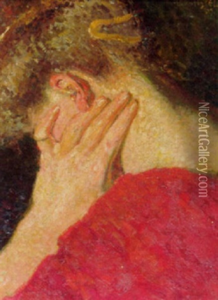 Lost In Thought Oil Painting - Leo Gestel